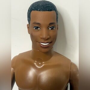 Mattel Barbie African American Male Ken Steven Doll 1968 Body 1991 Head W/ Watch